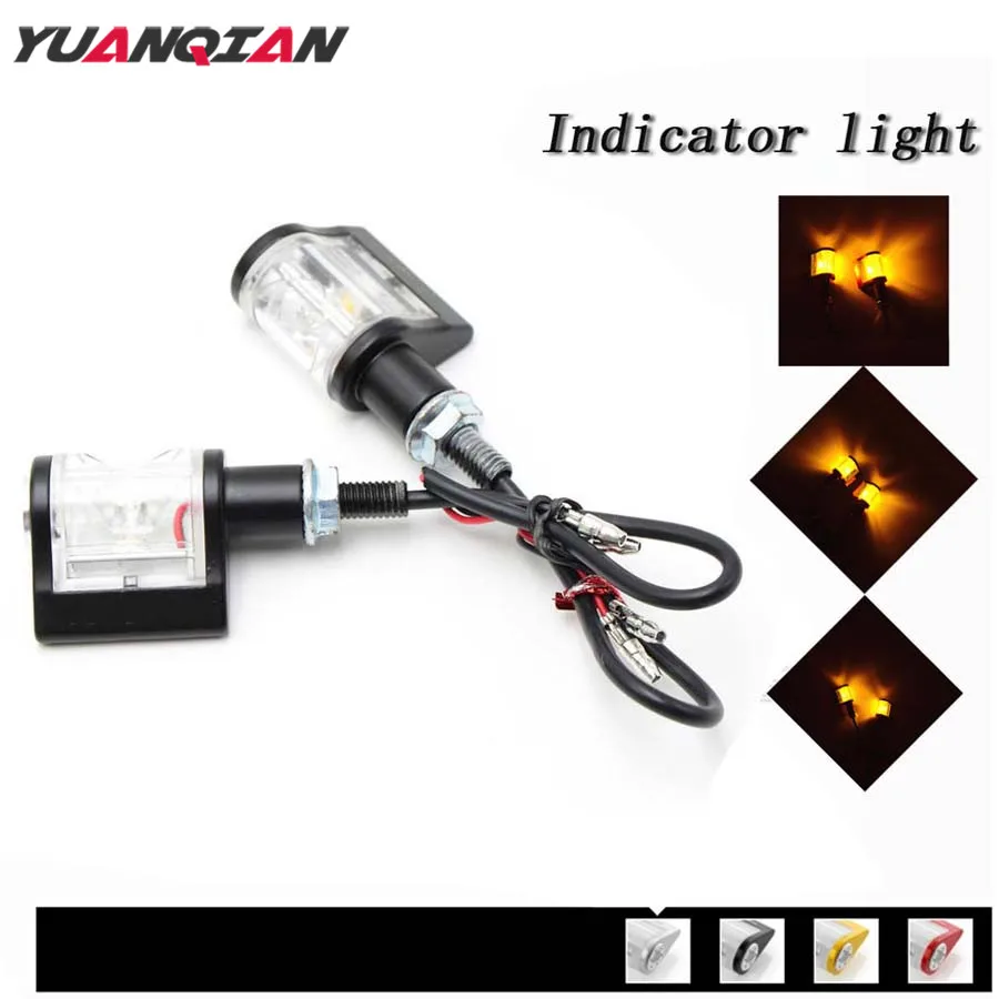 Universal Motorcycle Turn Signal Light Motorbike Headlight For Honda CB400 CB1300 CBR250 Hornet 250 CB600 CBR 600 F4i RC51 Light