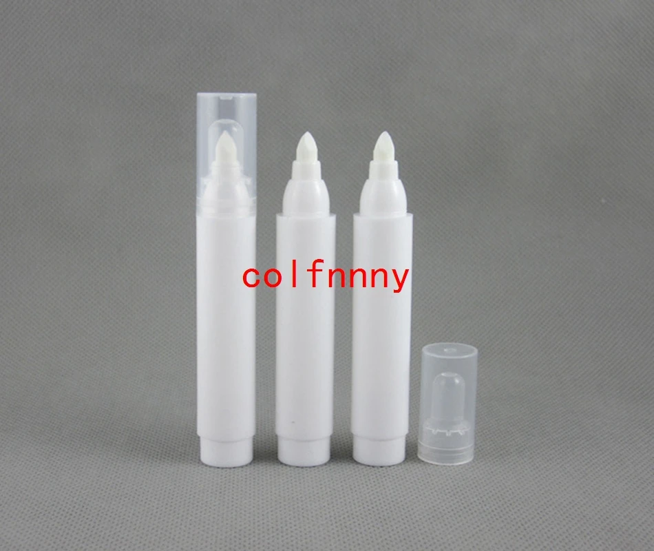 500pcs/lot 3ml white color cosmetic pen package empty cosmetic pen