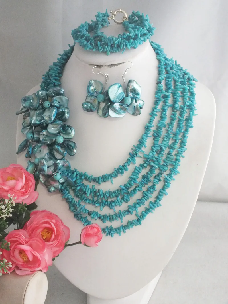 

Free shipping !! W-2442 Fashion Design Nigerian Coral Beads Jewelry Neckace