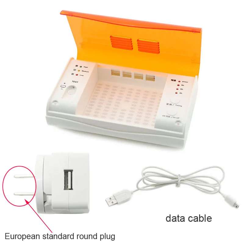 Сушилка для слухового аппарата дезинфекция осушитель УФ дезинфицирующее средство сухой ящик Чехол для сушки - Цвет: Europe Plug Adapter