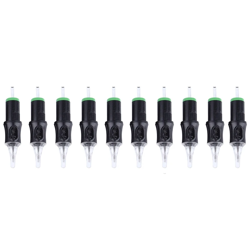 

10Pcs R Type Round Head Sterilized Needles Microneedles Permanent Makeup Eyebrow Lips Cartridge Needles Machine
