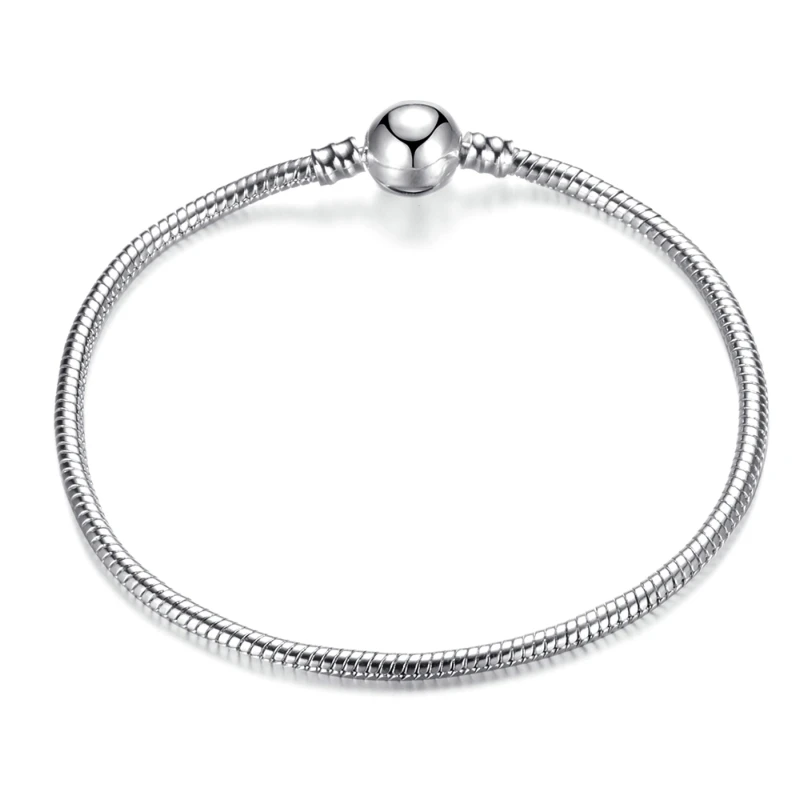 Octbyna, модный, посеребренный, в форме сердца, цепочка-змейка, очаровательный браслет для женщин, брендовый браслет и браслет, сделай сам, ювелирное изделие, подарок - Окраска металла: LT03