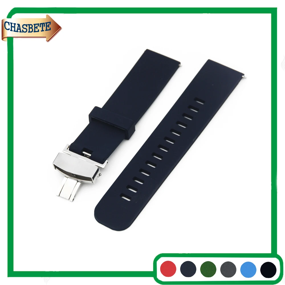 Silicone Rubber Watch Band for Motorola Moto 360 2 42mm 46mm Men Women