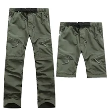 Открытый Пеший Туризм Съемный Шорты для женщин УФ-защита Рыбалка колена Мотобрюки Лето Для мужчин быстрое высыхание тонкие дышащие штаны