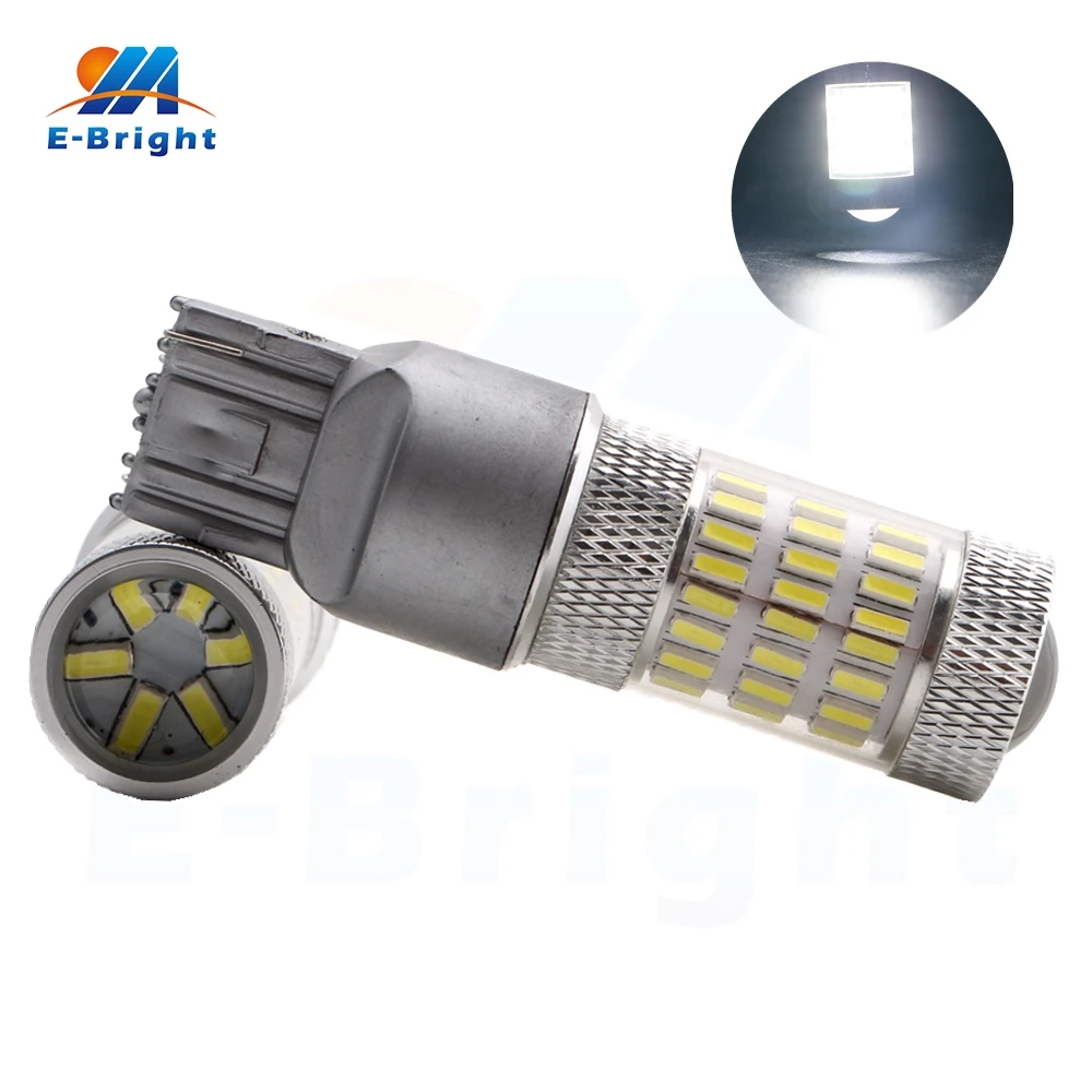 

1-40pcs 12V 24V 4014 60 SMD 7440 7443 LED Bulb Car Turn Signal Lamp Tail Lamp Parking Light Stop Light White 900Lm Free Shipping