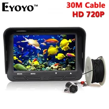 Free Shipping!30m 720P Professional Underwater Ice Fishing Camera Night Vision Fish Finder 6 Infrared LED 4.3 inch LCD Monitor