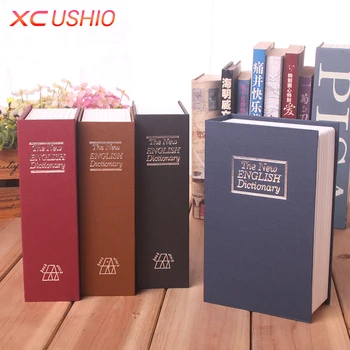 

Creative English Dictionary Safe Box Key Lock Cash Money Jewellery Storage Box Key Locker Safe Deposit Box Secret Organizer