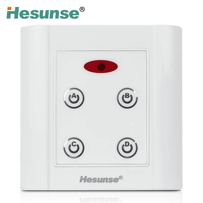 

Free Shipping 86HY-C4 220V Four Way Hesunse IR Remote Control Switch For Lighting Exhibition Hallsuitable for 110v and 220V
