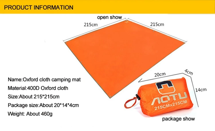 215*215 см пляжный матрац для кемпинга с сумкой для хранения водонепроницаемый Оксфорд влагостойкий коврик портативное покрывало для пикника на природе