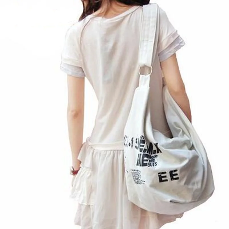 2018 новые модные женские холщовые сумки с буквенным принтом мессенджеры