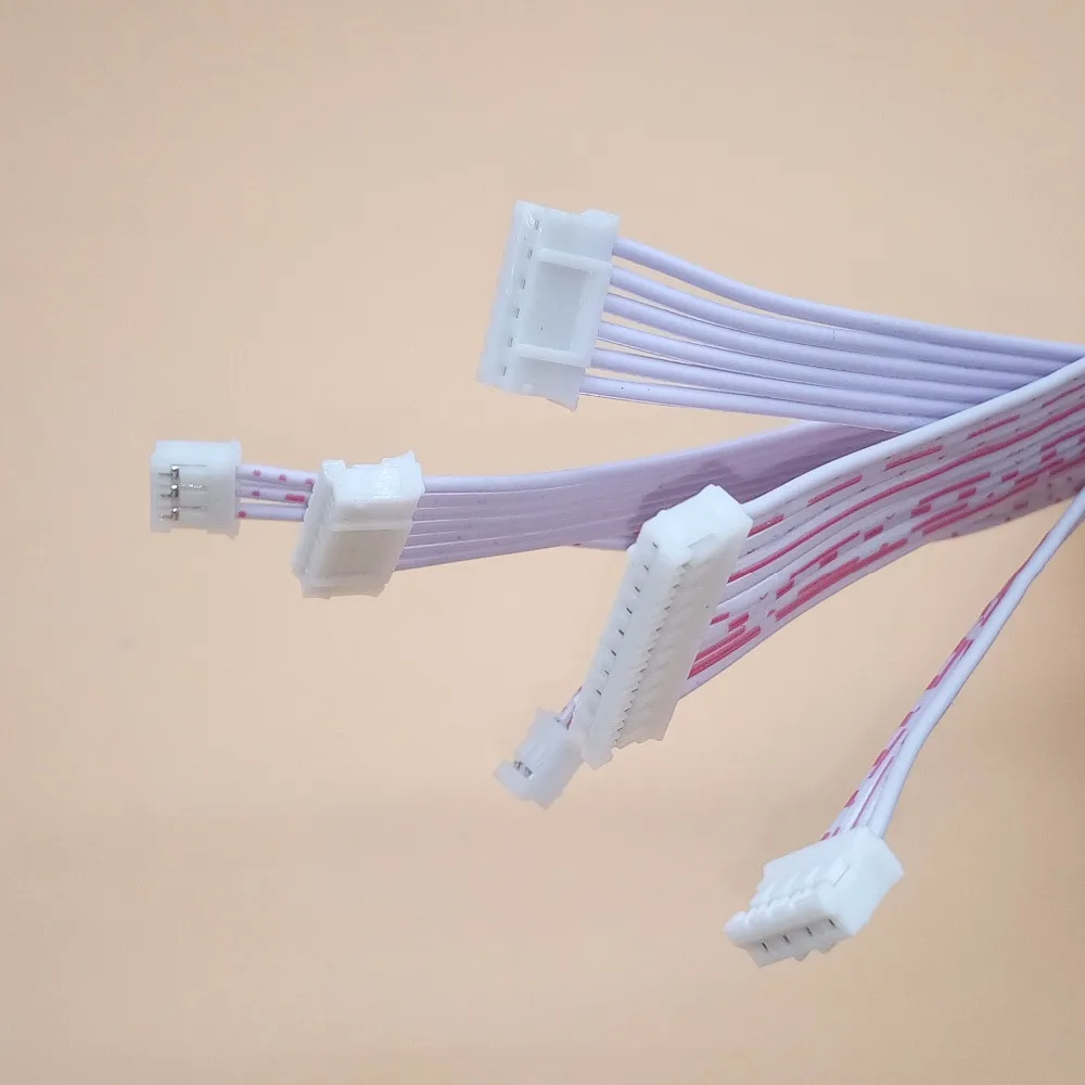 

10Pcs JST 2.0mm Pitch Connector Cable PH2.0 Plug Line length 10CM Double head Red and white 2P/3P/4P/5P/6P/7P/8P/9P/10P