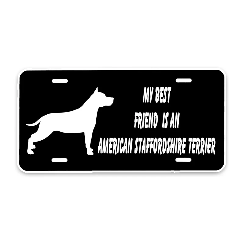 YJZT 15*7,3 см мой лучший друг-американский стаффордширский терьер, собака, автомобиль, все тело, ПВХ стикер для автомобиля, C1-4602