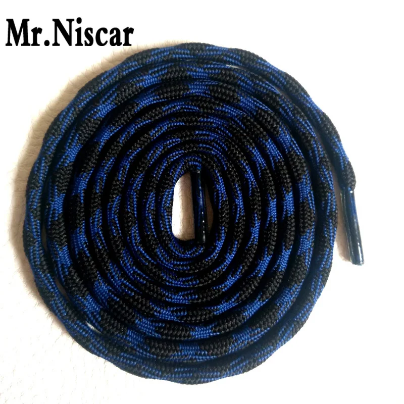 

Mr.Niscar 5 Pair Dia 0.5cm Outdoor Sports Sneaker Round Shoelaces Weave Wavy Line Strong Polyester Shoe Laces for Climbing Shoes