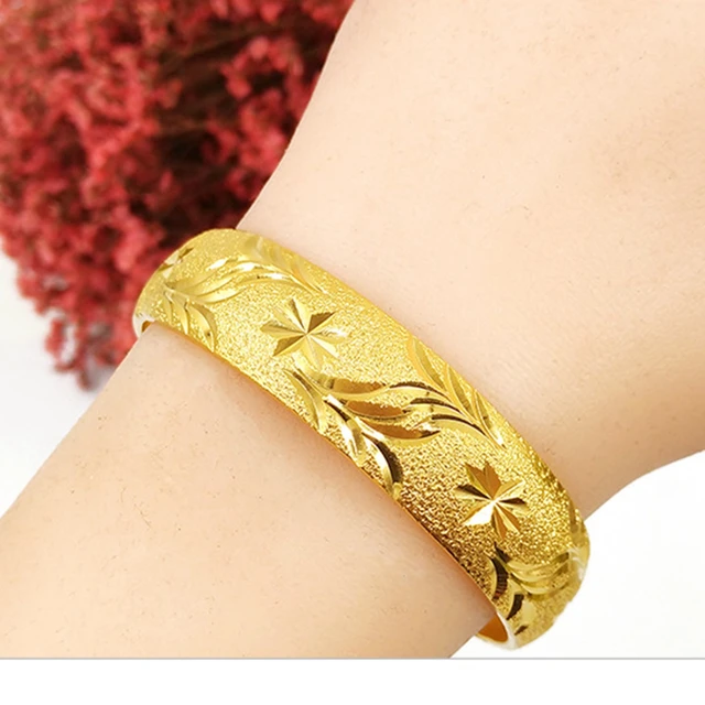 Clic Womens Wedding Bridal Bangle Bracelet Dubai Jewelry Clic Womens Wedding Bridal Bangle Bracelet Dubai Jewelry Africa Arab Thick Bangles Jewely