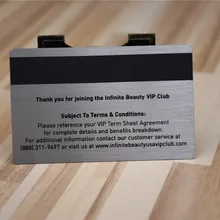 HAOBOLAI Серебристый Матовый металлический карта глубокий выгравированный логотип выгравированный текст вырезанный край шелкография черный прямой завод