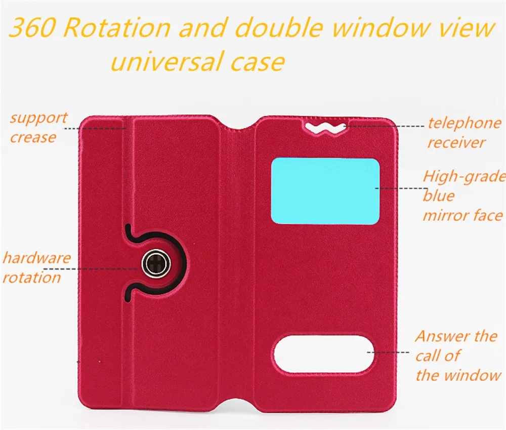 Для i mobile я стиль 212 Case New Fashion 360 Вращение Кожаный Cover5 С Двойной Вид Из Окна