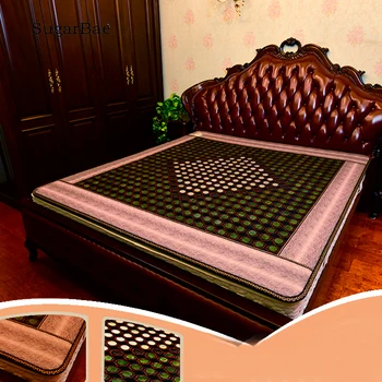 

massage relaxation Heating Jade Mattress massage mat Natural tourmaline Bed Mattress Size 1.2*1.9M/1.5*1.9M Available