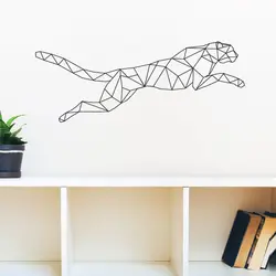 Скачкообразность Cheetah Наклейки на стену геометрический Домашний декор стен виниловые Книги по искусству Наклейки творческий