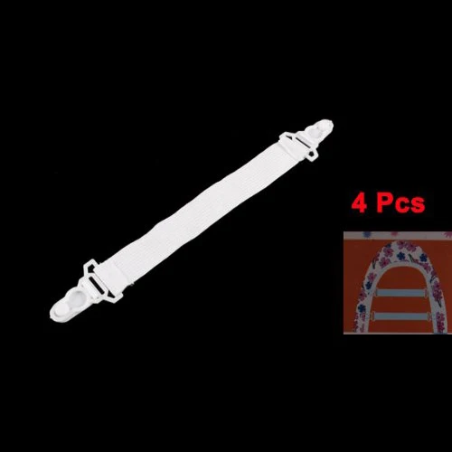 

HGHO-4 Pcs/Set Bed Sheet Mattress Cover Blankets Grippers Clip Holder Fasteners Elastic Set
