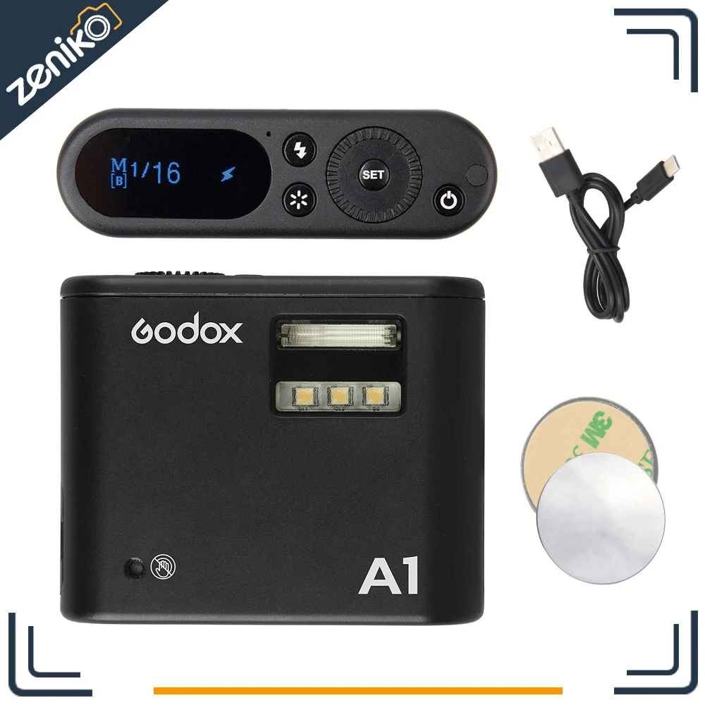 

Presale Godox A1 Flash for Smartphone with 2.4G Wireless System TTL Bluetooth Trigger with Battery for ios iPhone 7 6S Plus
