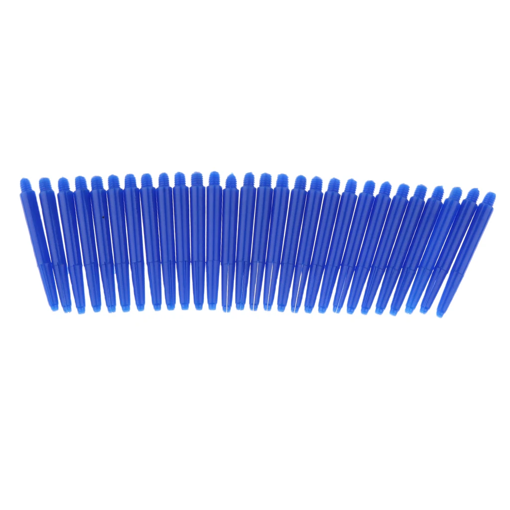 MagiDeal 90Pcs Durable Nylon 2BA Thread Dart Shafts Dart Stems Medium 43mm for Steel/Soft Tips Darts Accessories