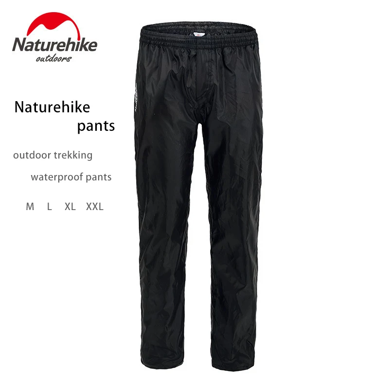 

Naturehike Outdoor Camping Hiking Waterproof Trekking Pants Men Climbing Cycling Bike Rainproof Windproof TrousersNylon Rain Pan