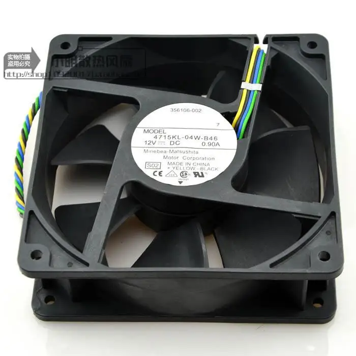NMB MAT 12038 120 мм x 38 4715KL 04W B46 PWM кулер вентилятор охлаждения 12V 0.90A 4 провода 4Pin