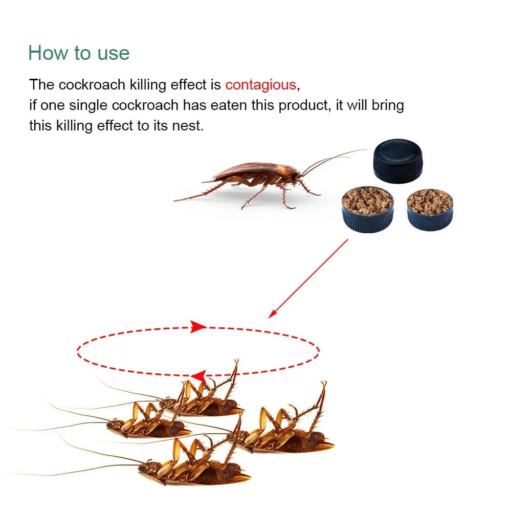10 шт. сильнодействующий эффективный таракан контроль насекомых тараканов убийца противопаразитный отпугиватель Борьба с вредителями