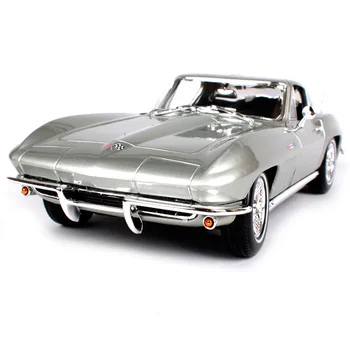 

Maisto 1:18 1965 chevrolet chevelle silver blue car diecast 242*100*68mm luxury exquisite cars model old car toy for men 31640
