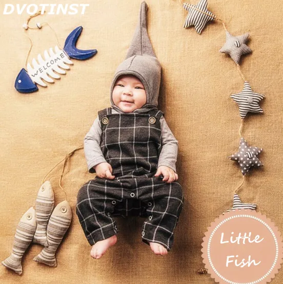

Dvotinst Newborn Baby Photography Props Fishing Fisherman Theme Background Clothes Set Fotografia Accessory Studio Shooting Prop