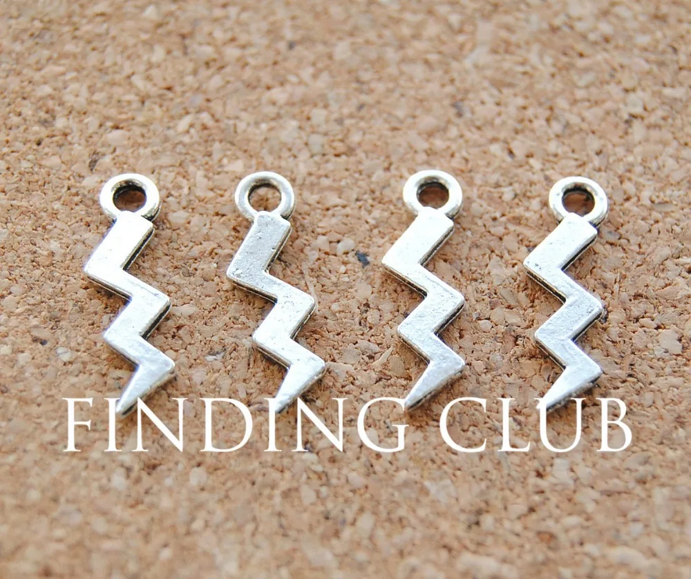 100 pcs Antique Silver Lightning Bolt Charm Pendants DIY Metal Bracelet Necklace Jewelry Findings A893
100 pcs Antique Silver Lightning Bolt Charm Pendants DIY Metal Bracelet Necklace Jewelry Findings A893