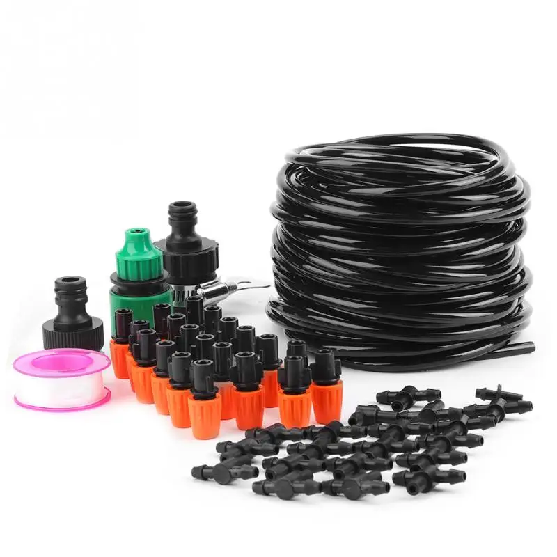 Garden Irrigation System 15M Watering Drip Kit DIY Saving Water Automatic Irrigation Kit for