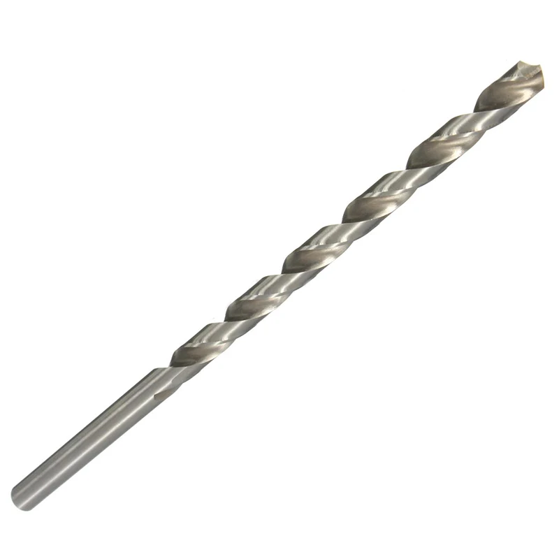 1pcs HSS 200mm Straight Shank Round Twist Drill Bit for Metal Power Tools 4-10mm