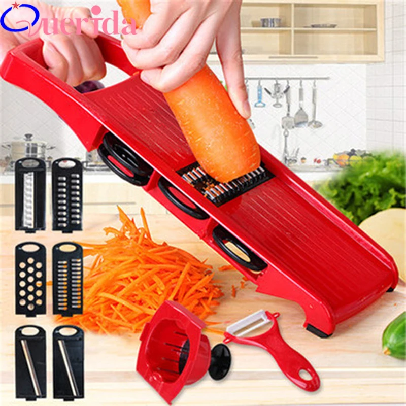 Plastic Vegetable Fruit Slicers & Cutter With Adjustable Stainless