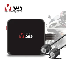 Vsys C6L Mini Motorcycle DVR Camera Recorder D1 Dual Separate Waterproof Lens Black Box Blackbox Dedicated Design for Motorbike