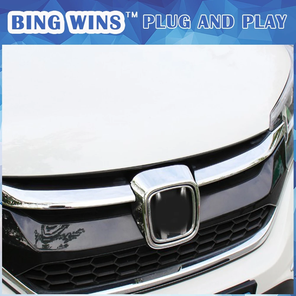 Car styling For Honda CRV 2015 2016 ABS Chrome Front car sign Trim