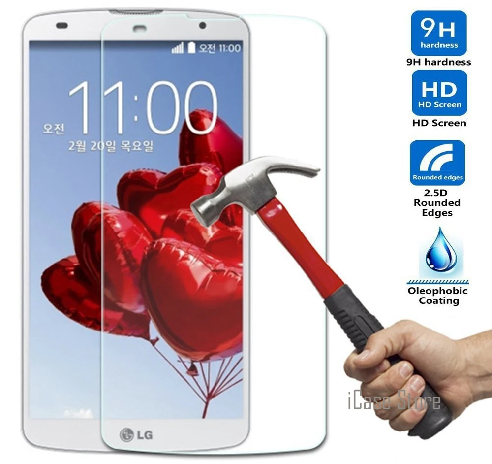 Защитная пленка 2.5D 9H из закаленного стекла для LG G2 G3 G5 G4 Stylus G3S Mini G4C L70 L90 Spirit Leon