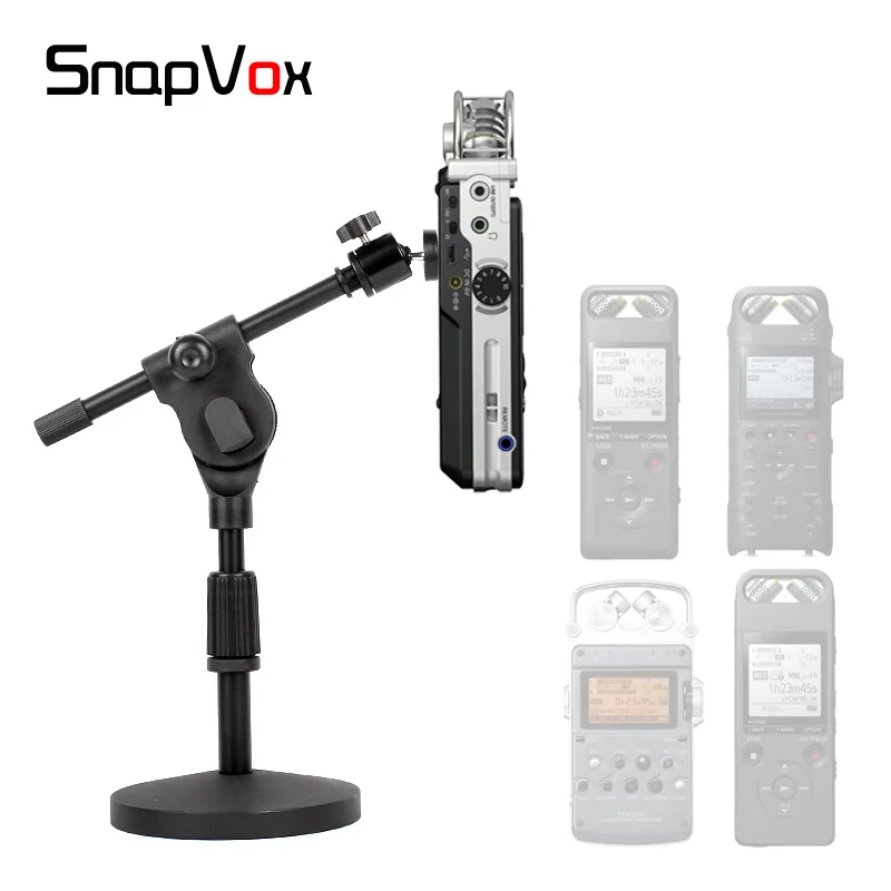 

Desktop Microphone Boom Arm Stand Holder Mount For SONY PCM-D100 PCM-A10 PCM-D10 PCM D100 A10 D10 D 100 10 A 10 Recorder Pen Mic