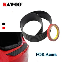 KAWOO For Acura RDX MDX TL RSX DC5 TSX CL9 Rubber Rear Guard Bumper Protect Trim Cover Sill Mat Pad Car Styling Accessories