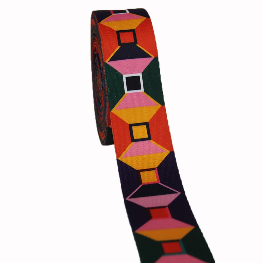 

Colorful colors printing webbing belt 2 inch webbing strap for bag strap 50mm