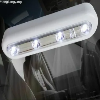 

car interior light rotatable 180*45*25MM AAA Battery led car led light Truck suv universal glue WHITE YELLOW FREE SHIPPING