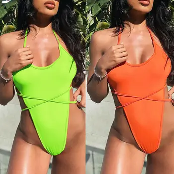 

Women One-piece Swimsuit Swimwear Push Up Monokini Bathing Bikini Suit Beachwear