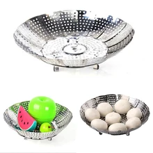 Многофункциональный Пароварка телескопическая Foodd isholdingmesh Cookingbasket Fruitsbasket Паровая стойка из нержавеющей стали