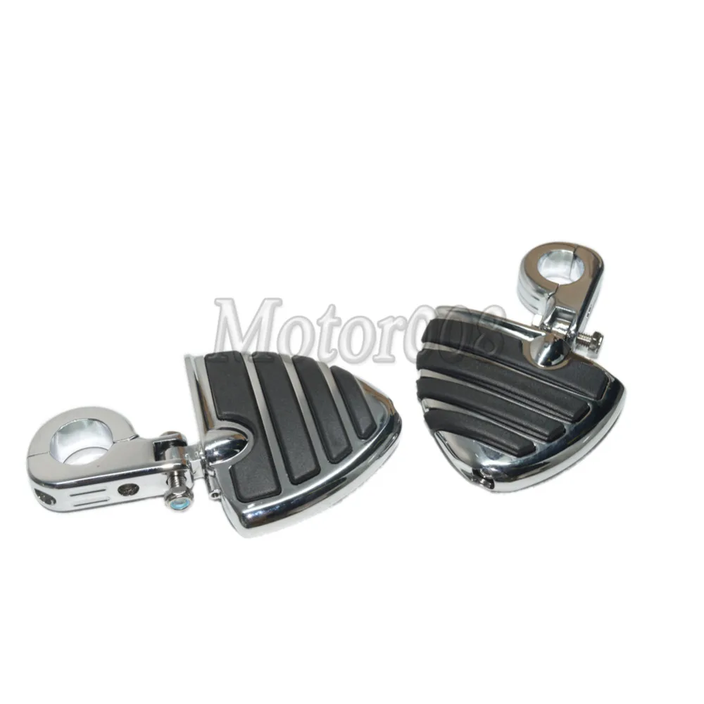 

1 1/2" 1.5 " 38mm Black Chrome Highway Crash Engine Guard Bar Mount Clamp Male Footpegs Foot pegs Rest For Harley Motorcycle