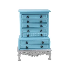 Кукольный домик миниатюрная мебель 1/12 шкала ручной резной Королевский дворец ящик шкаф