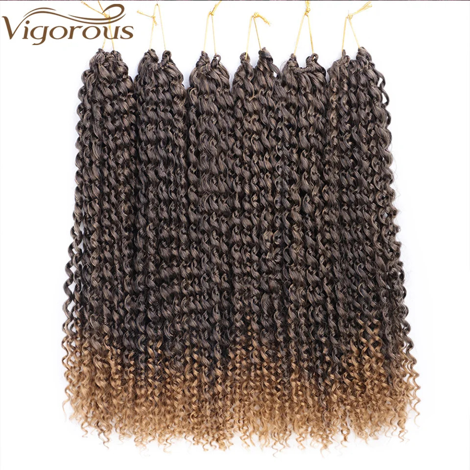 

Vigorous 18inches Passion Twist Crochet Hair Synthetic Crochet Braid Hair Extension Water Wave Braiding Hair for Black Women