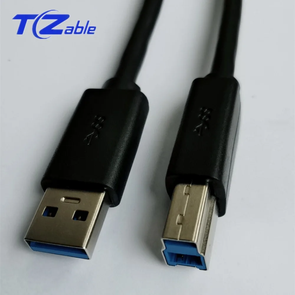 

USB B Cable 3.0 High Speed 1.8M USB Type B Male to A Male USB 3.0 Printer Cord For Canon Epson HP ZJiang Printer DAC USB B Cable