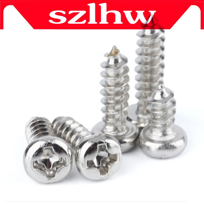 

High quality 50PCS Self Tapping Screws M2.3 M2.6 Stainless Steel Laptop Computer Cross Round Head Self Tapping Screw Bolts
