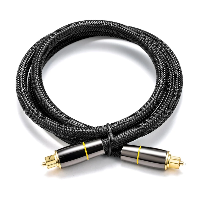 Trumsoon SPDIF Gold Plated Digital Optical Audio Cable Toslink Coaxial Cable for Amplifier Blu-ray Player Sound Bar DVD