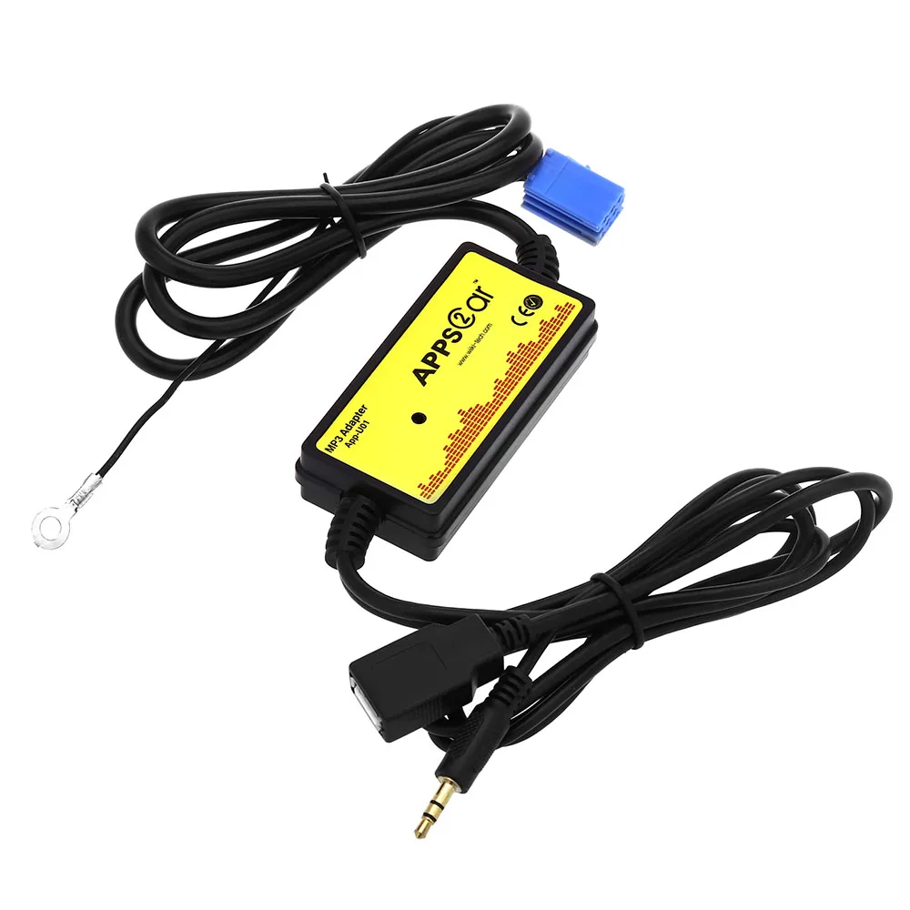 Car Audio Interface MP3 USB Data Cable 8P Connect CD Changer SSD / SHSD / MMC Card And USB stick play for  VW / Skoda